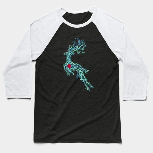 Spirit Vines Baseball T-Shirt by Tobe_Fonseca